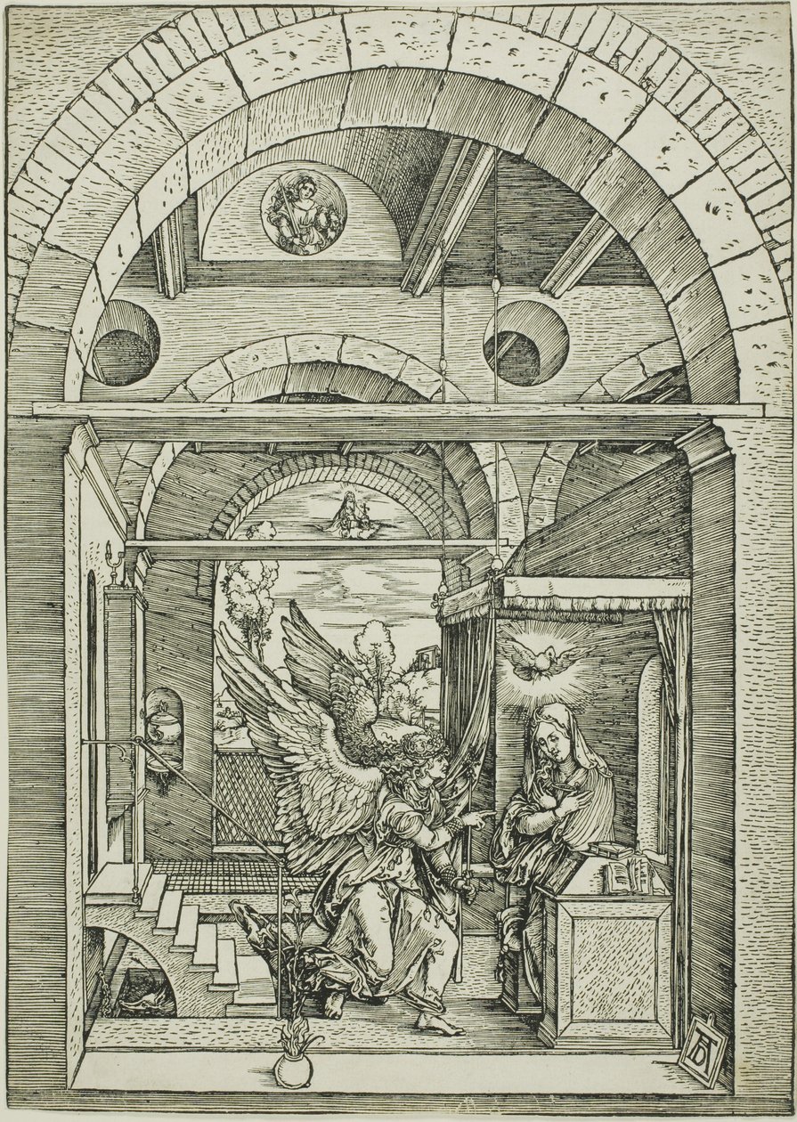 A Anunciação, de The Life of the Virgin de Albrecht Dürer
