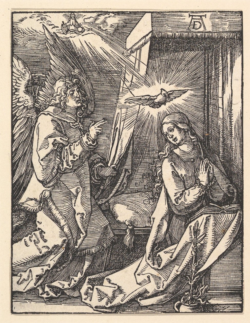 A Anunciação, de «A Pequena Paixão» de Albrecht Dürer
