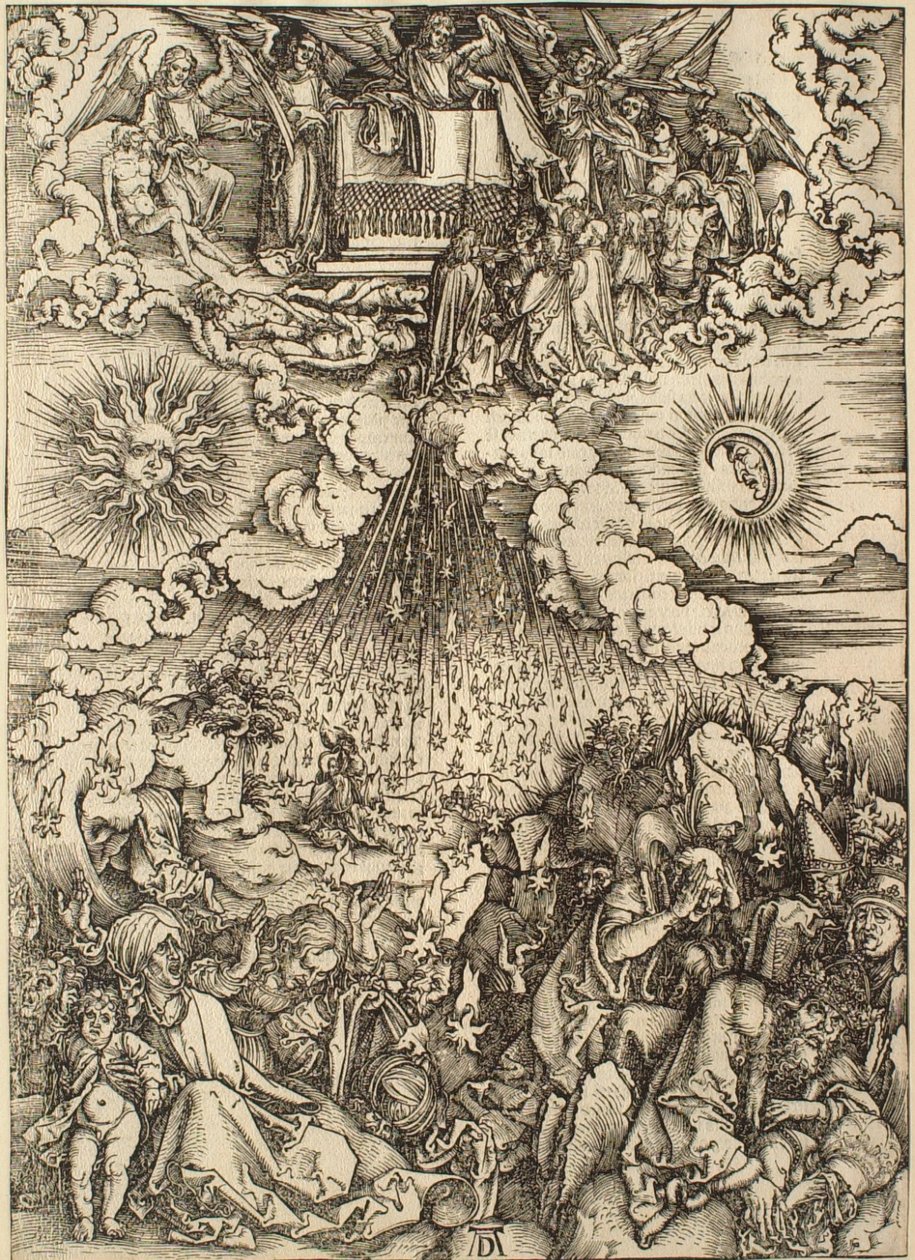 O Apocalipse: a abertura do quinto e do sexto selo de Albrecht Dürer