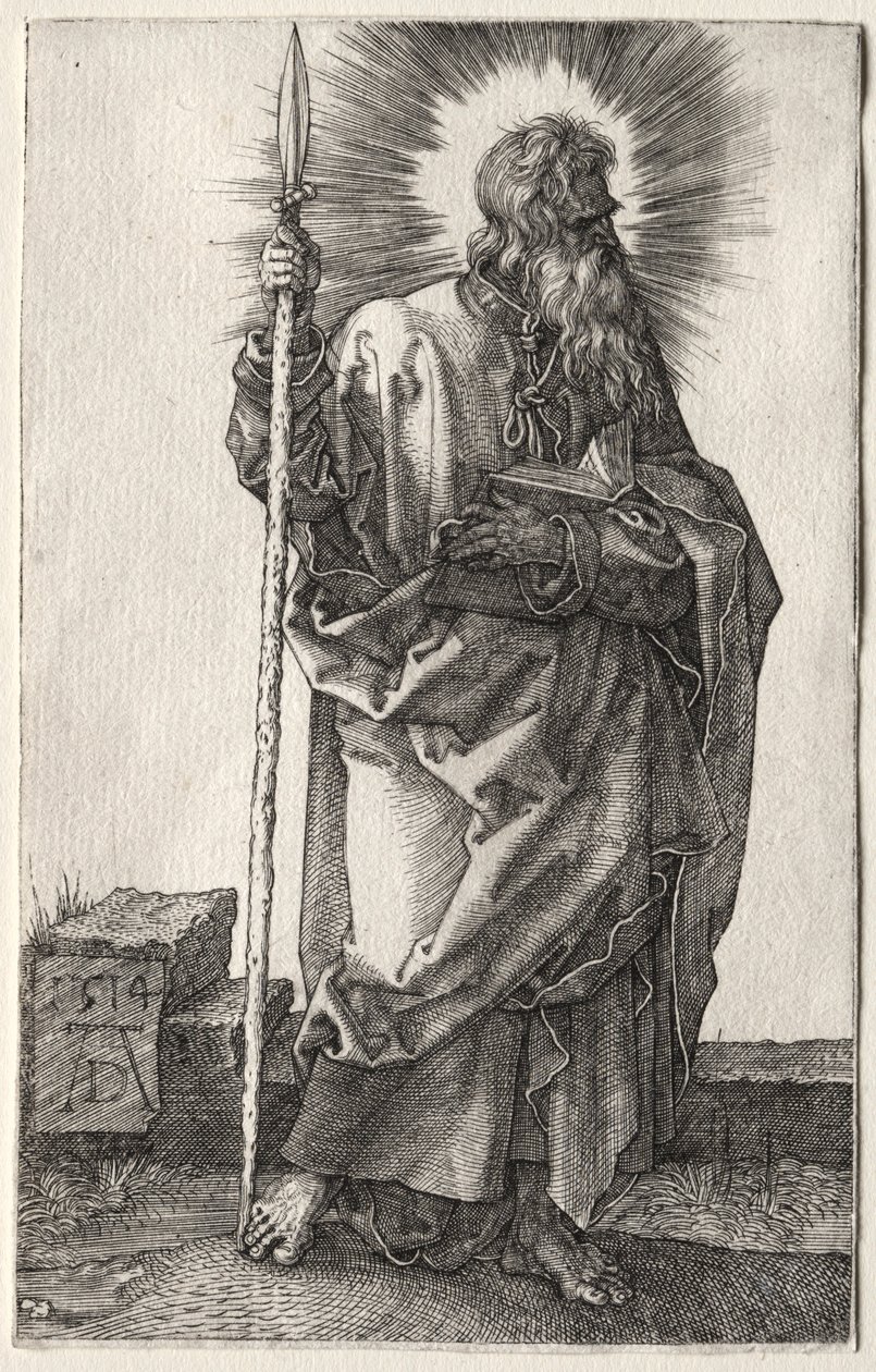 O apóstolo Thomas. de Albrecht Dürer