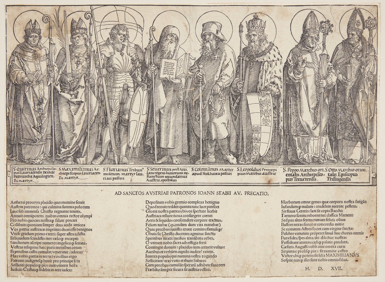 Os santos austríacos de Albrecht Dürer