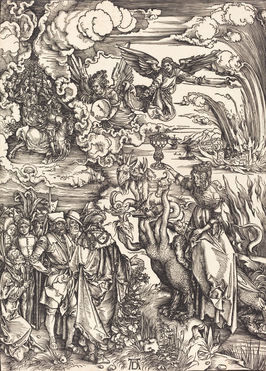 A prostituta babilônica, provavelmente c. 14961498. de Albrecht Dürer