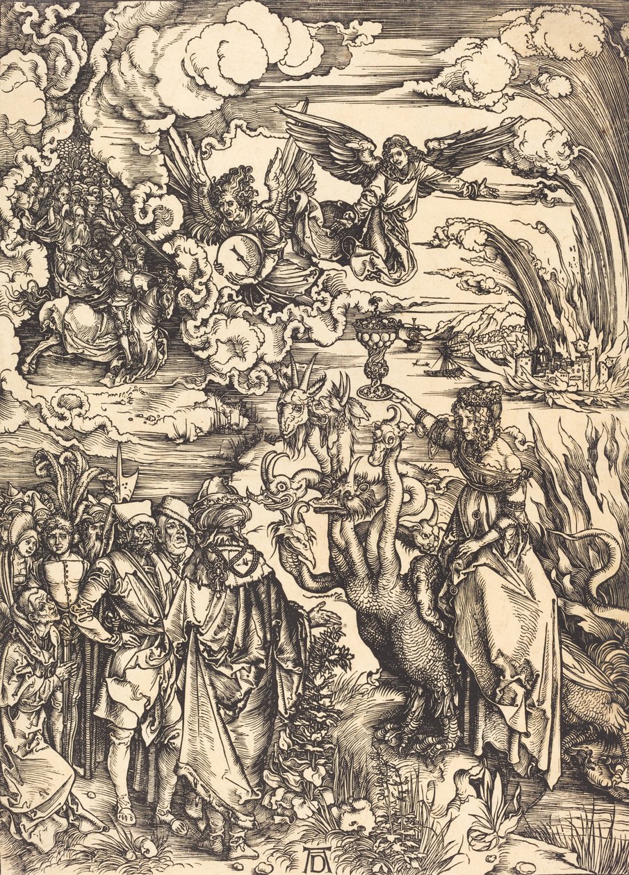 A prostituta babilônica, provavelmente c. 14961498. de Albrecht Dürer
