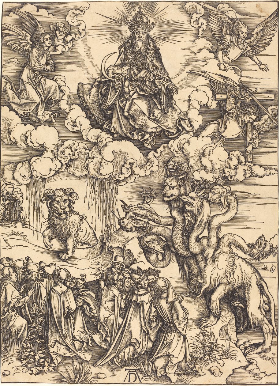 A Besta com Dois Chifres como um Cordeiro de Albrecht Dürer