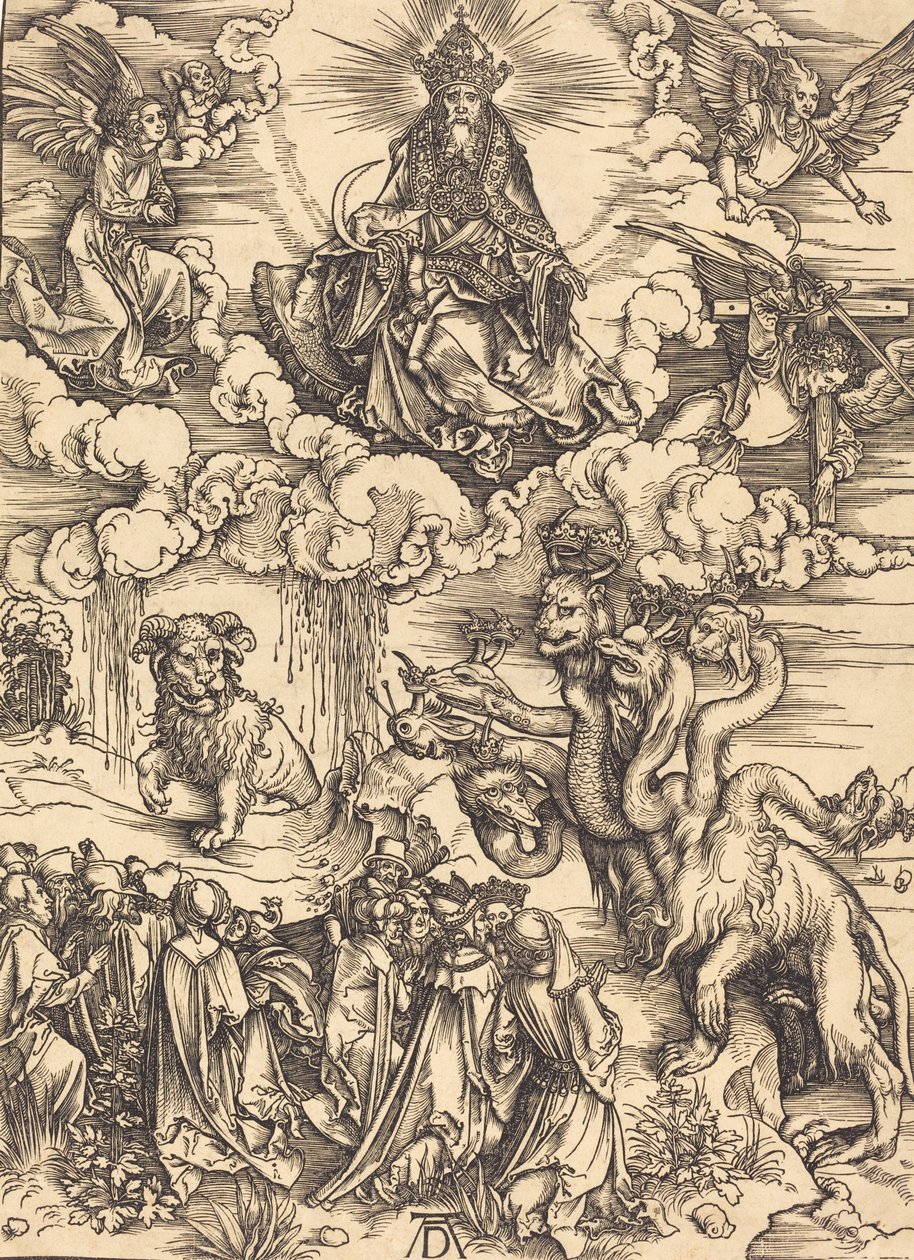 A Besta com Dois Chifres como um Cordeiro, provavelmente c. 14961498. de Albrecht Dürer