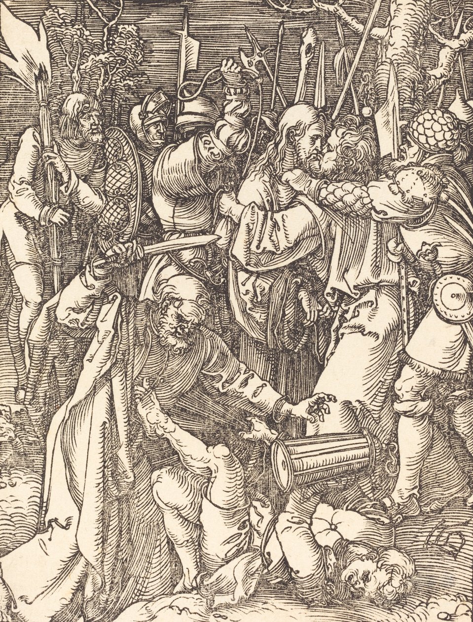 A traição de Cristo, provavelmente c. 15091510. de Albrecht Dürer