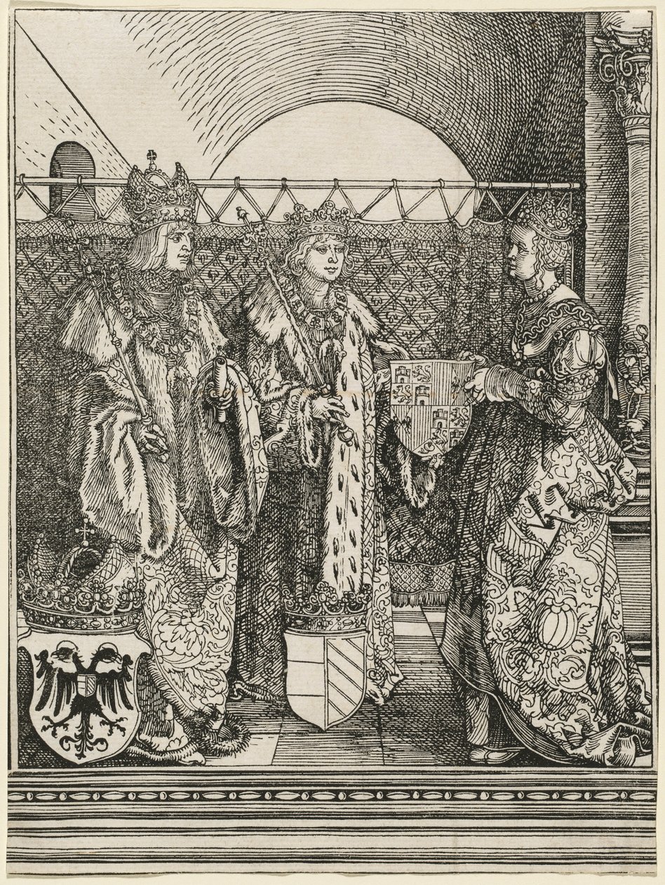 O noivado de Filipe, o Belo, com Joana de Castela de Albrecht Dürer