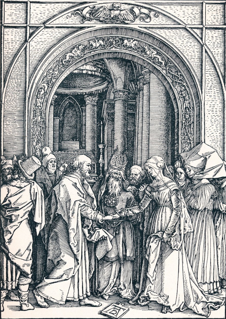 O noivado da Virgem, 1506 1906. de Albrecht Dürer
