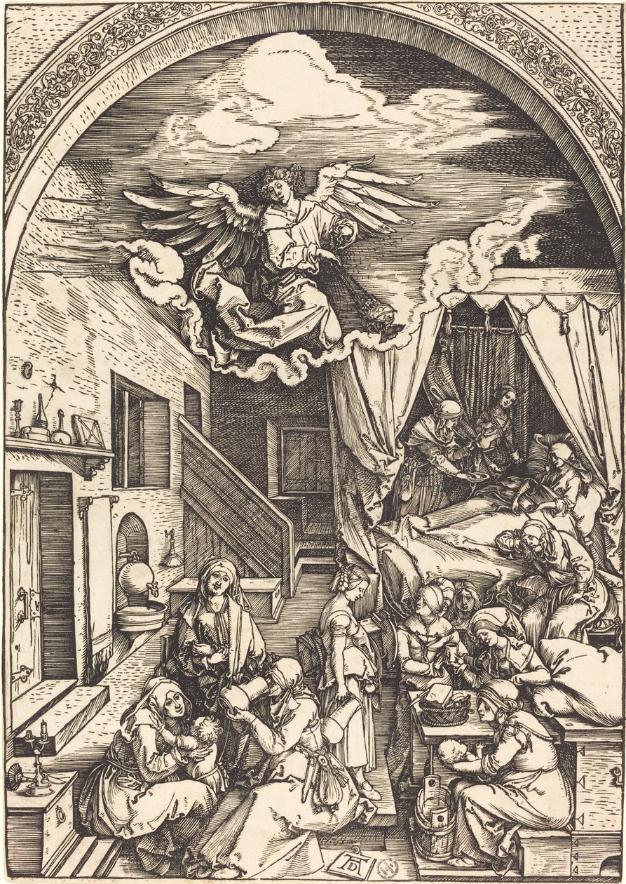 O Nascimento da Virgem de Albrecht Dürer
