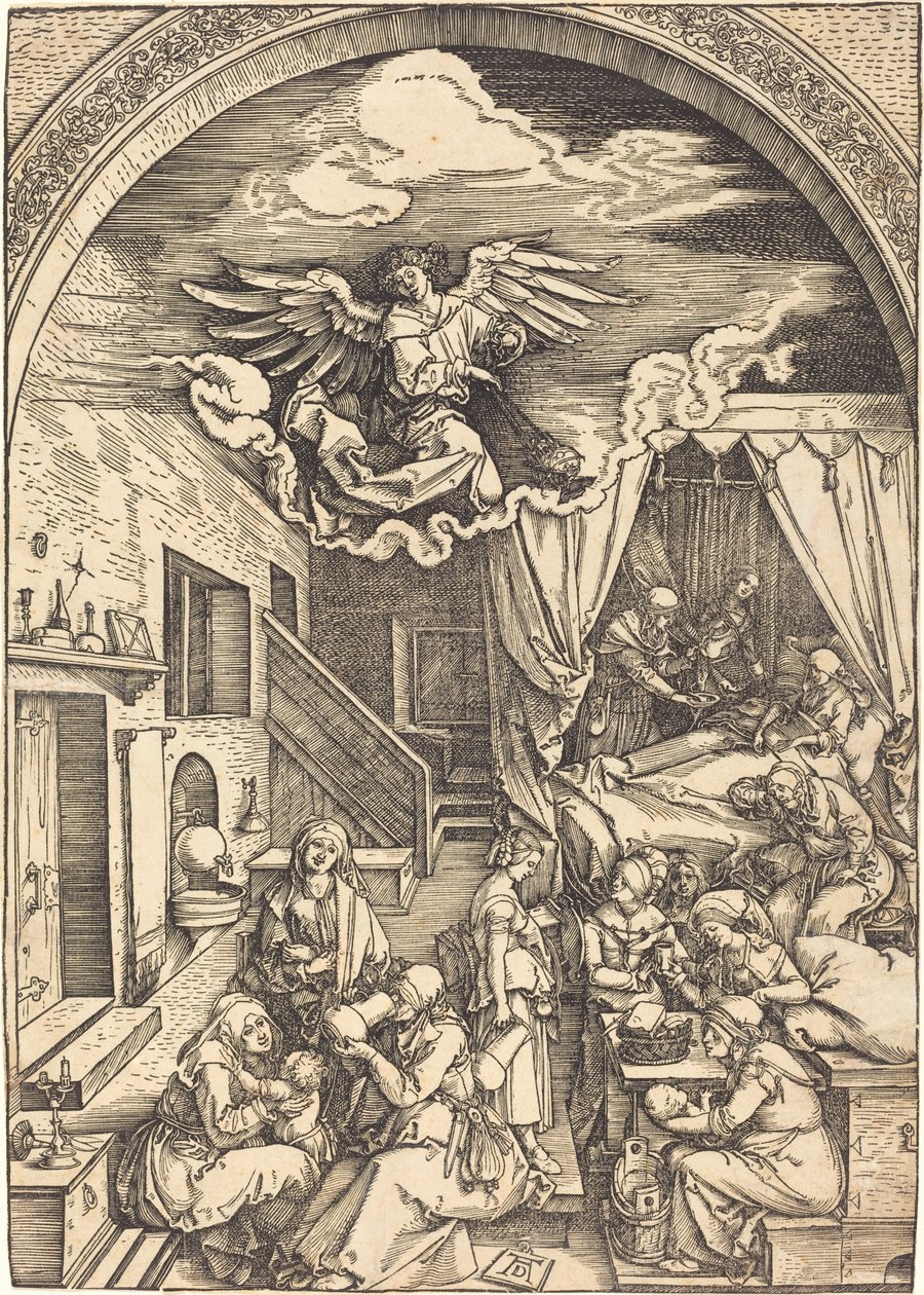 O Nascimento da Virgem de Albrecht Dürer