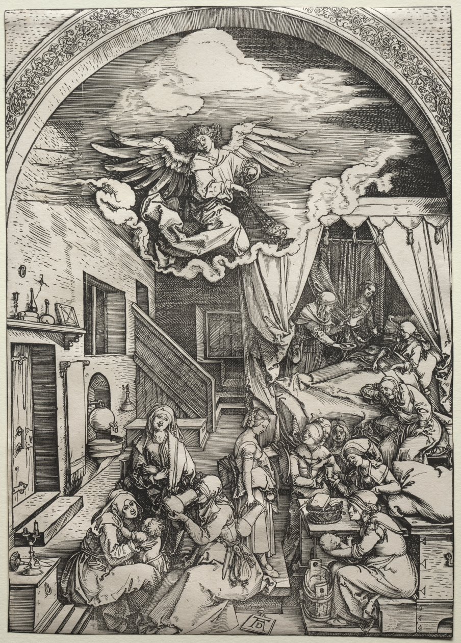 O Nascimento da Virgem de Albrecht Dürer