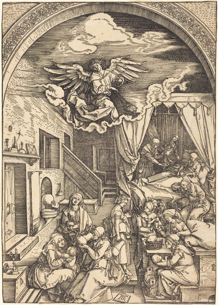 O Nascimento da Virgem de Albrecht Dürer