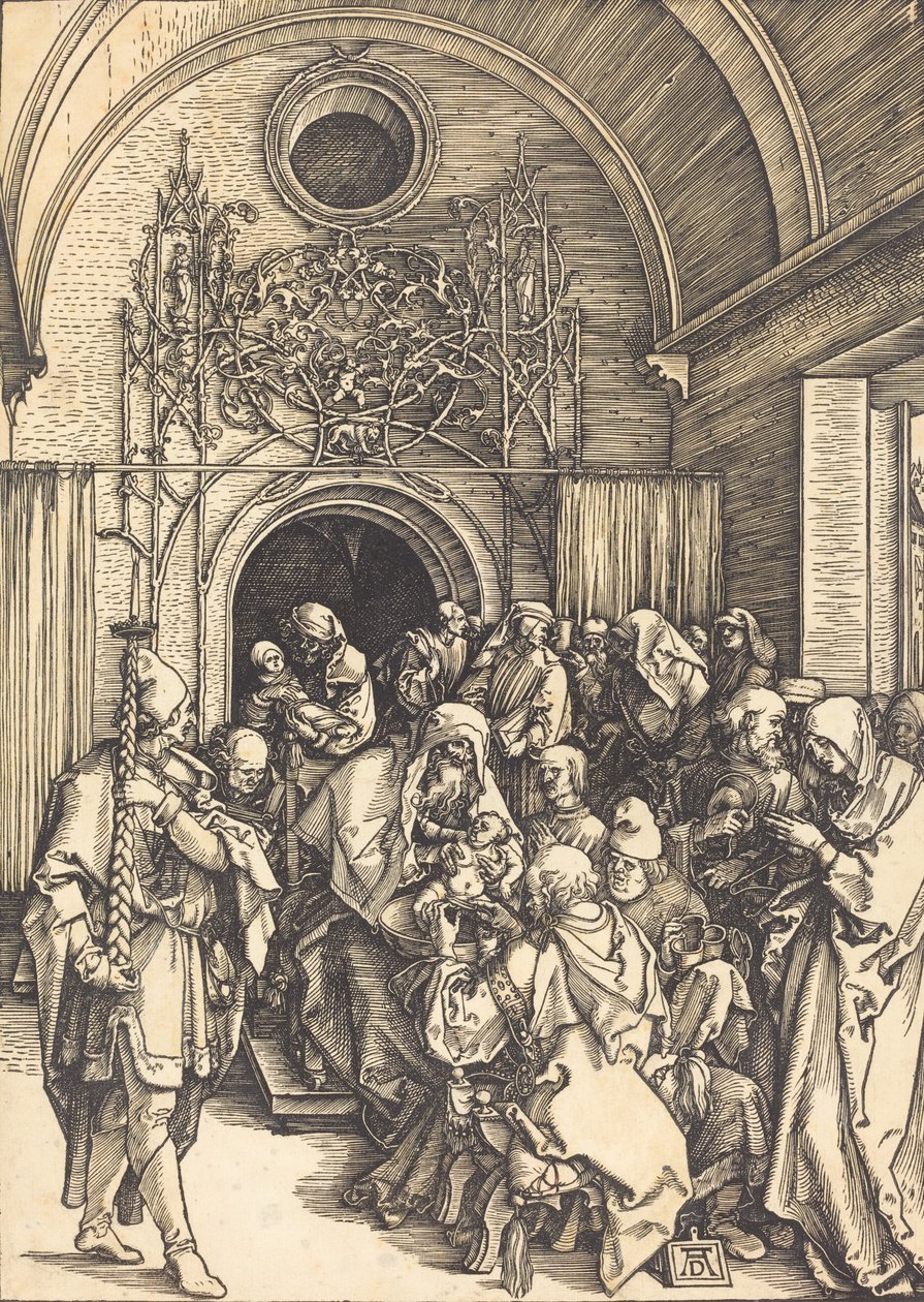 A circuncisão, c. 15041505. de Albrecht Dürer