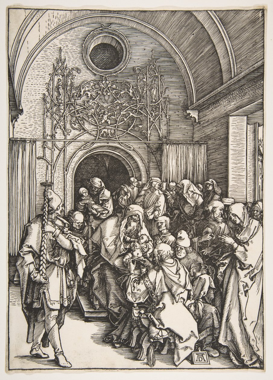 A circuncisão, de «A vida da Virgem» de Albrecht Dürer