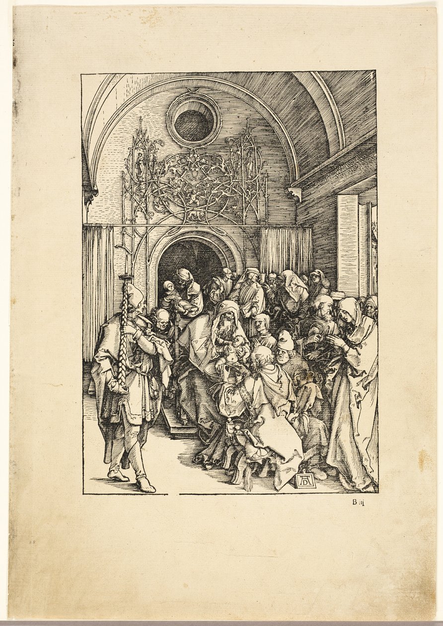 A circuncisão de Cristo, de A Vida da Virgem de Albrecht Dürer