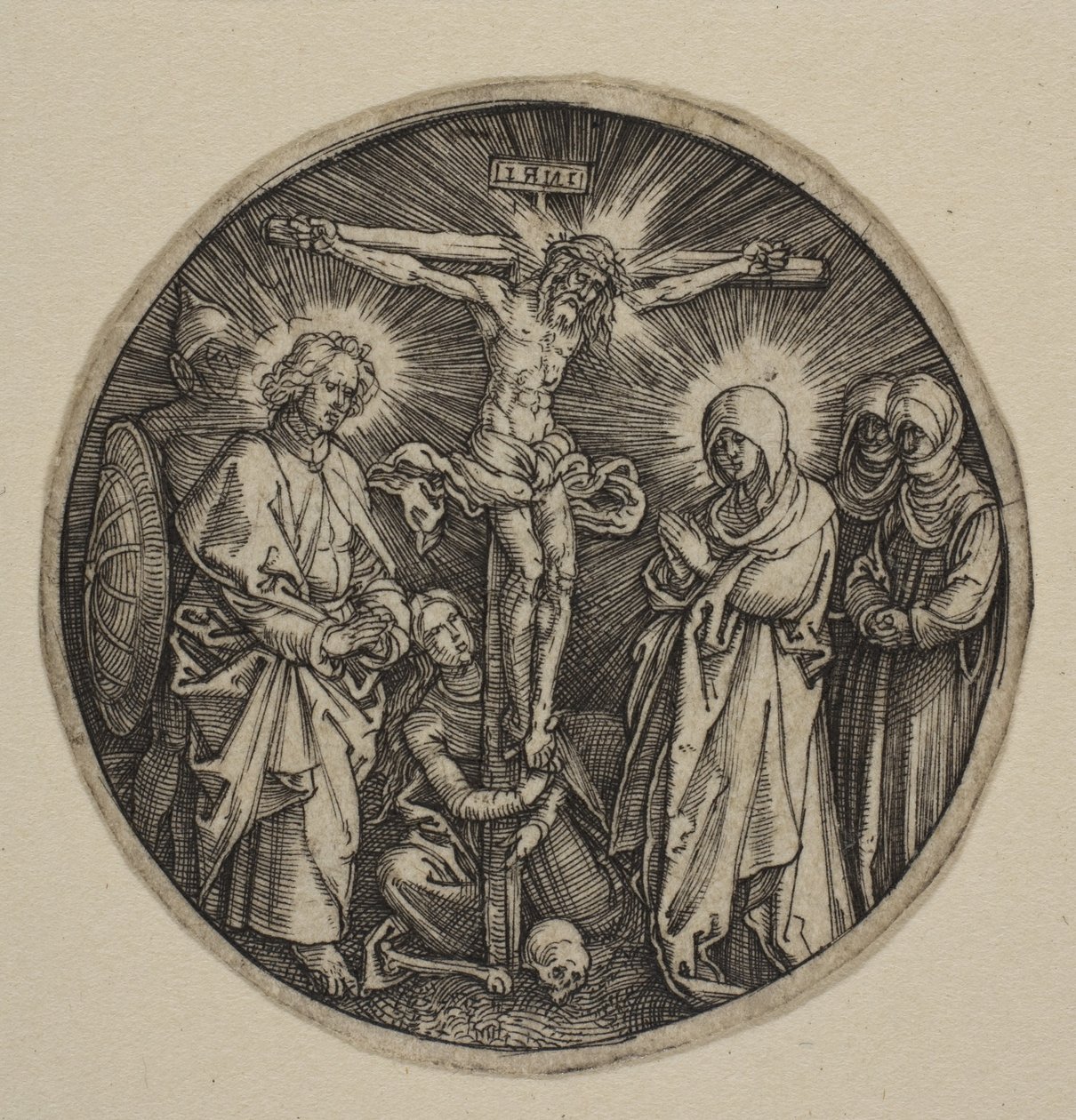 A Crucificação (tondo) de Albrecht Dürer