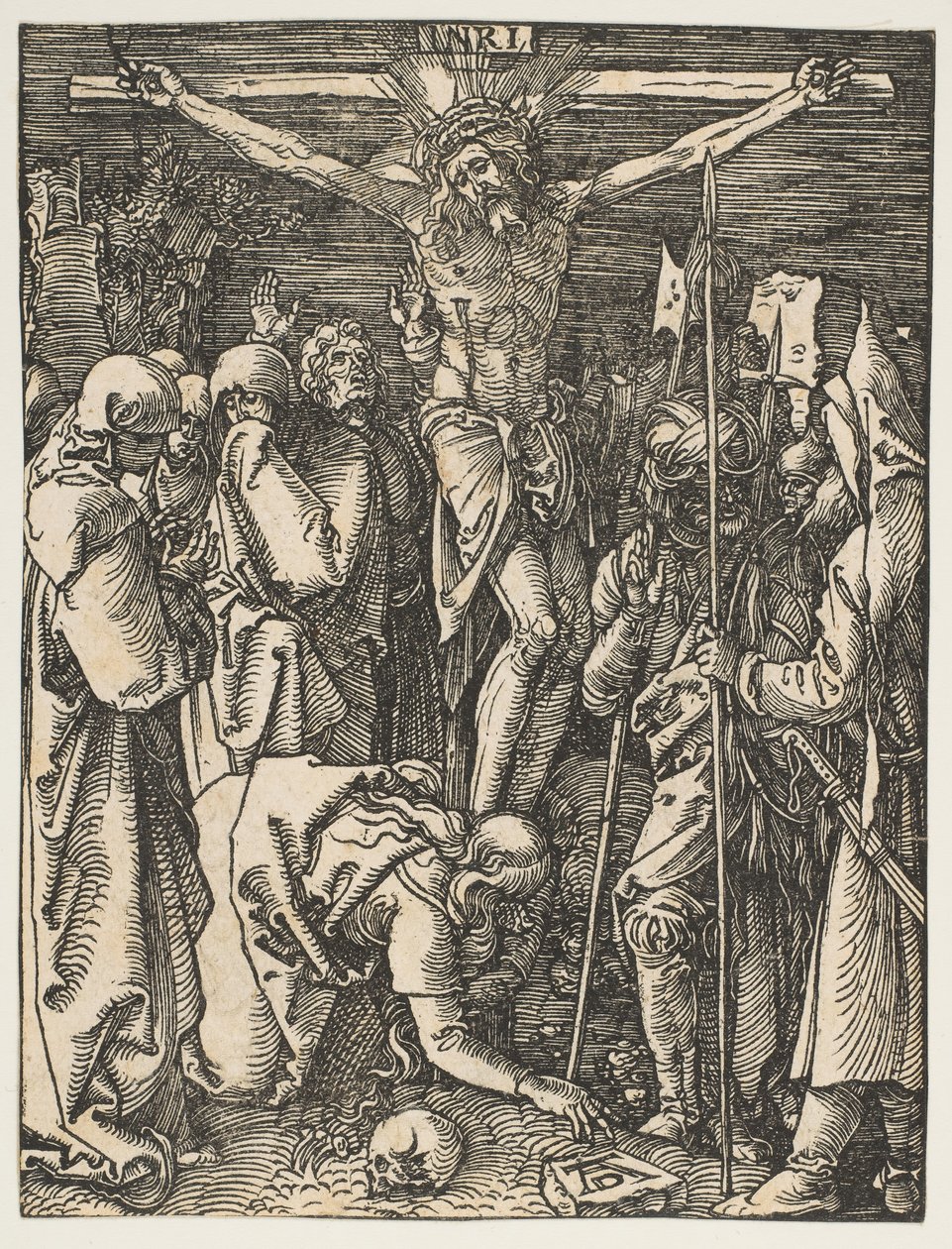 A Crucificação, de The Small Passion, ca. 1509 de Albrecht Dürer
