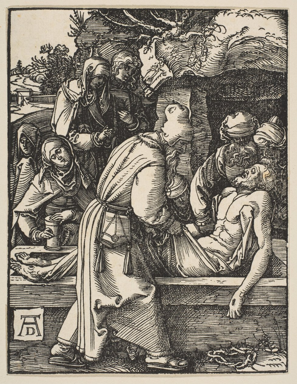 «A Deposição», de «A Pequena Paixão» de Albrecht Dürer