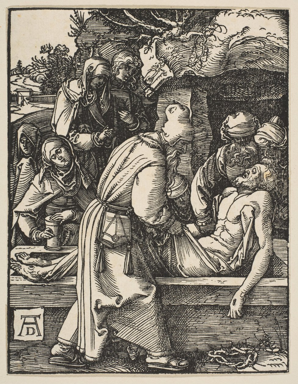 A Deposição, de A Pequena Paixão, c. 1509. de Albrecht Dürer