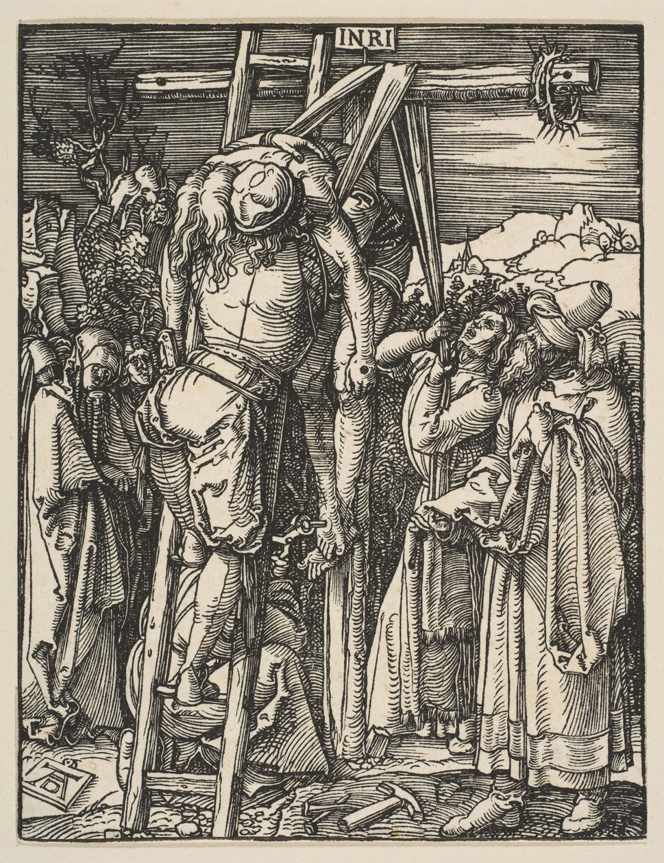 A Descida da Cruz, de The Small Passion, ca. 1509 de Albrecht Dürer