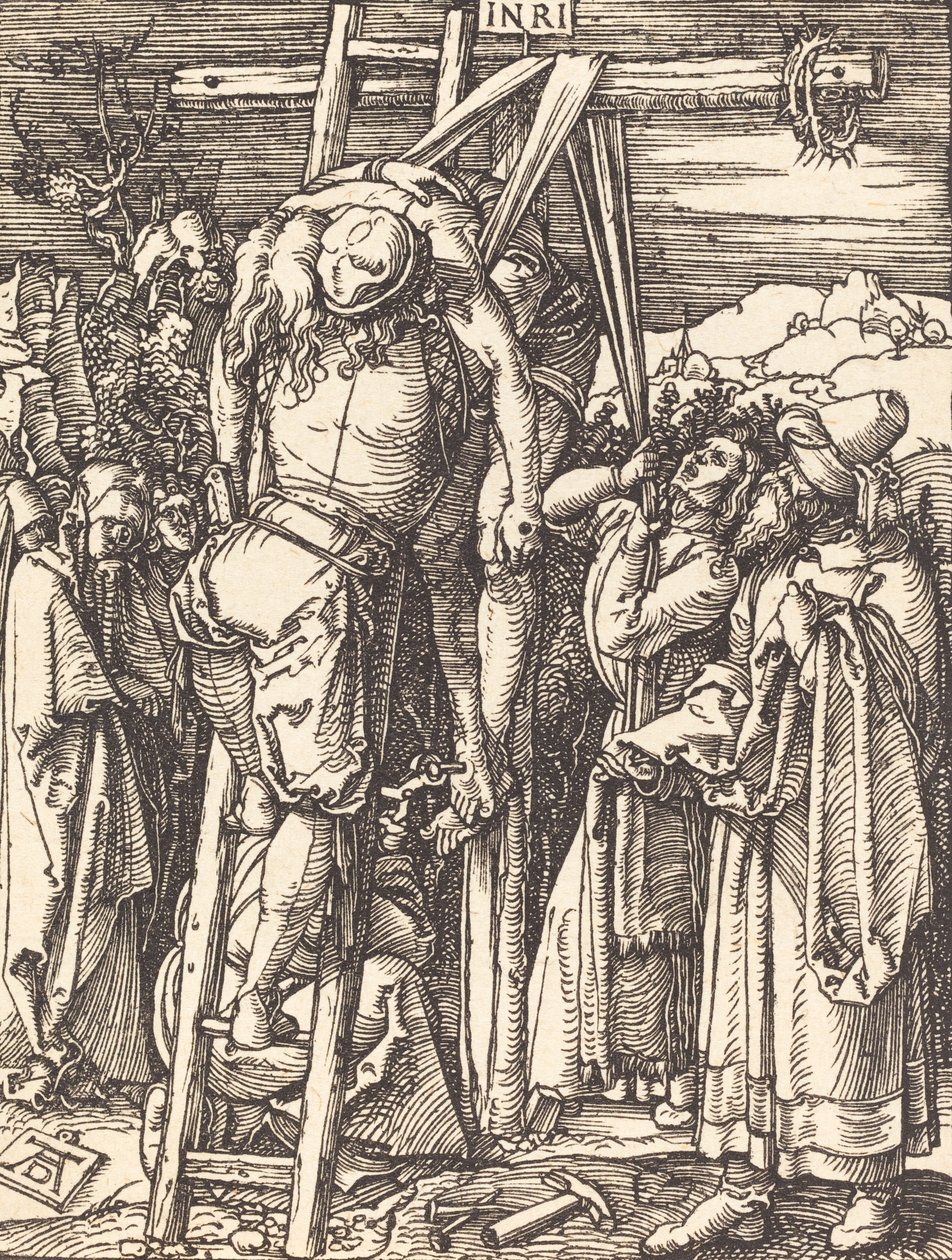 A Descida da Cruz, provavelmente c. 15091510. de Albrecht Dürer