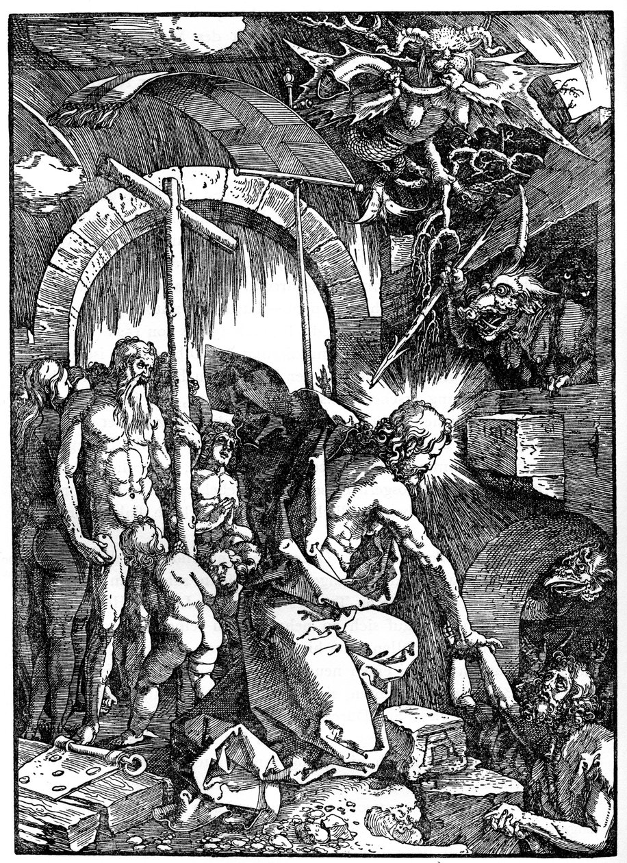 A Descida de Cristo ao Limbo, 1510, 1936 de Albrecht Dürer