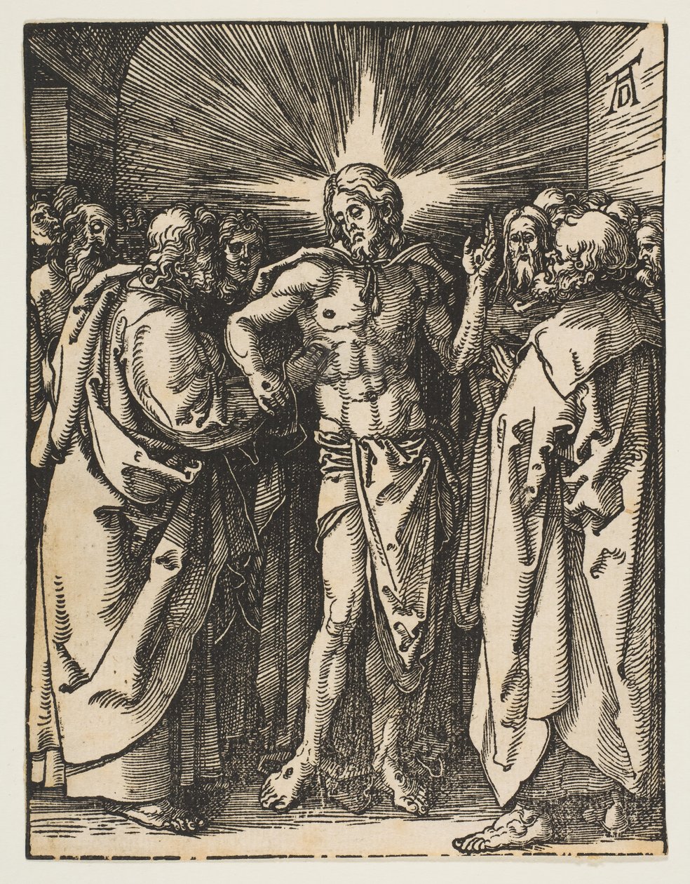 The Doubting Thomas, de The Small Passion, ca. 1510 de Albrecht Dürer
