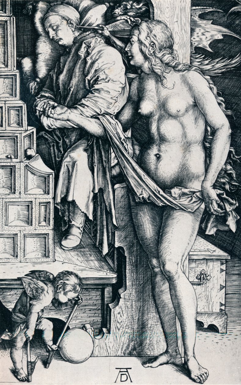 O sonho do médico, 1497-1498 1906 de Albrecht Dürer