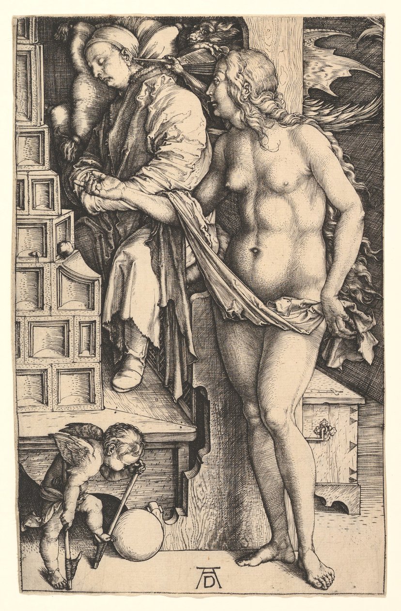 O sonho do médico, ca. 1498 de Albrecht Dürer