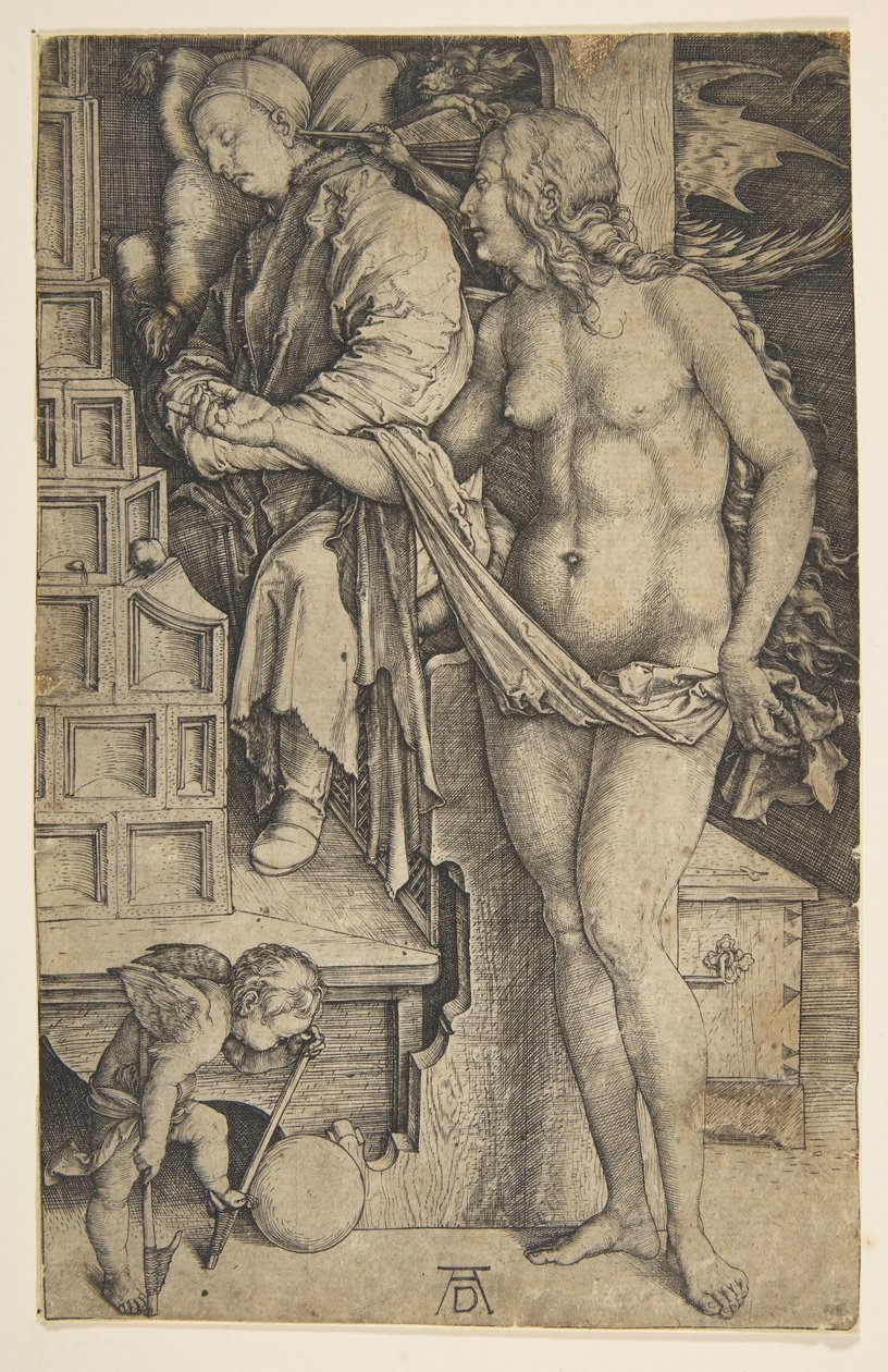 O sonho do médico, ca. 1498 de Albrecht Dürer