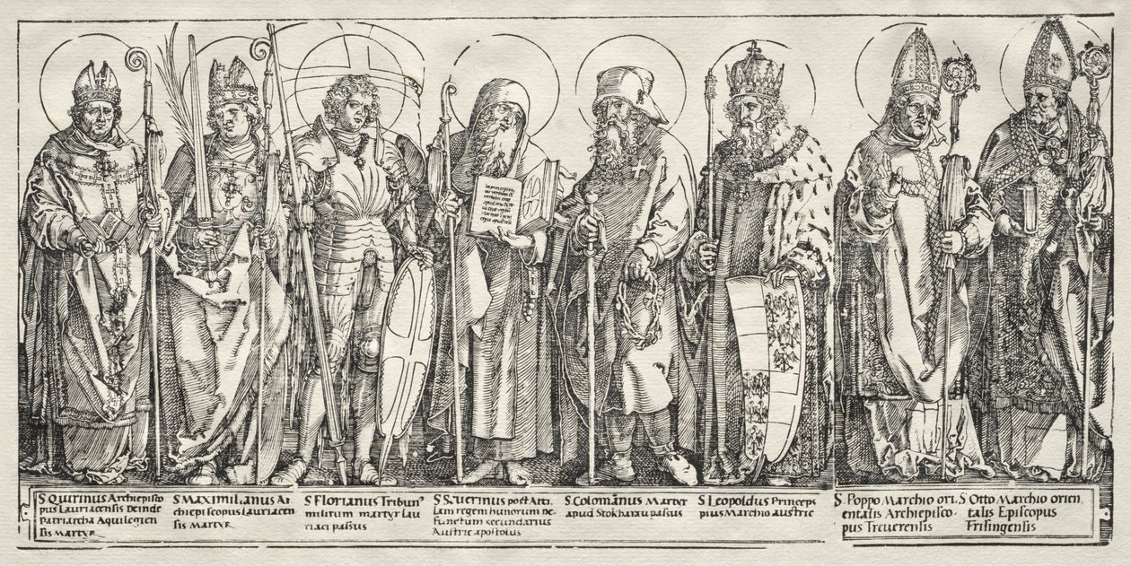 Os Oito Santos da Áustria de Albrecht Dürer