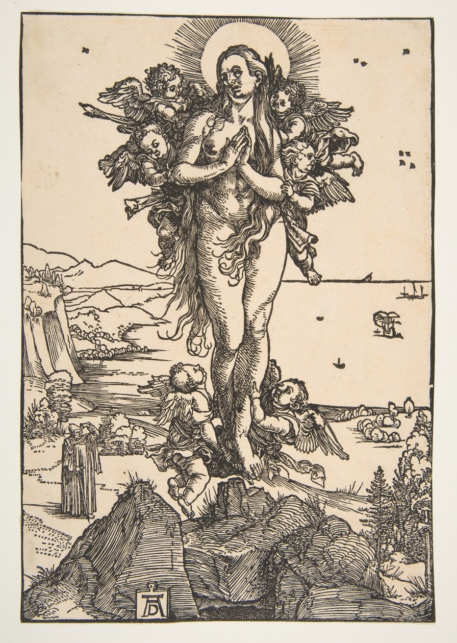 A elevação de Santa Maria Madalena. de Albrecht Dürer