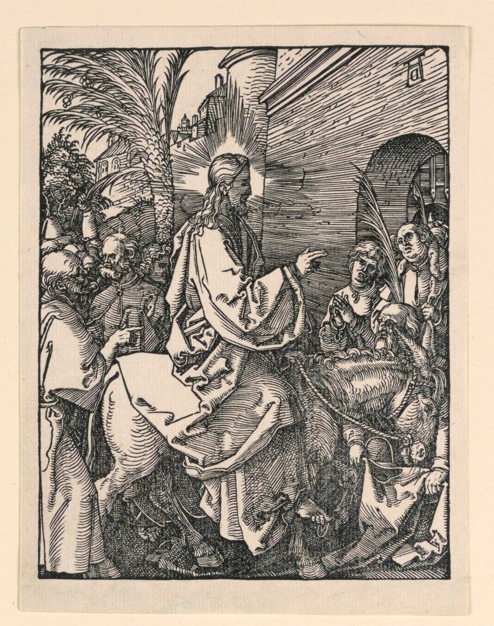 A entrada de Cristo em Jerusalém, da série A Pequena Paixão de Albrecht Dürer