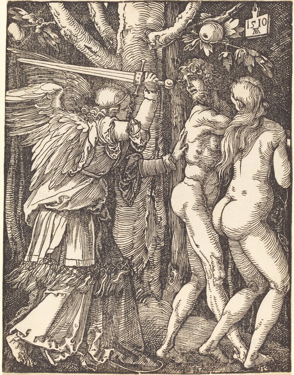 A expulsão do paraíso de Albrecht Dürer