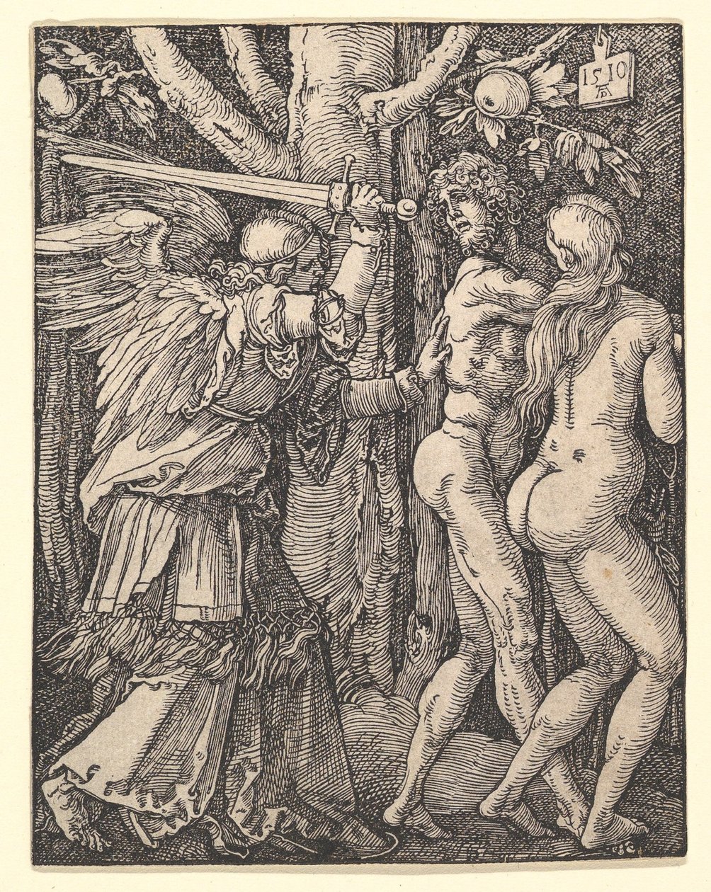 A Expulsão do Paraíso, de «A Pequena Paixão» de Albrecht Dürer