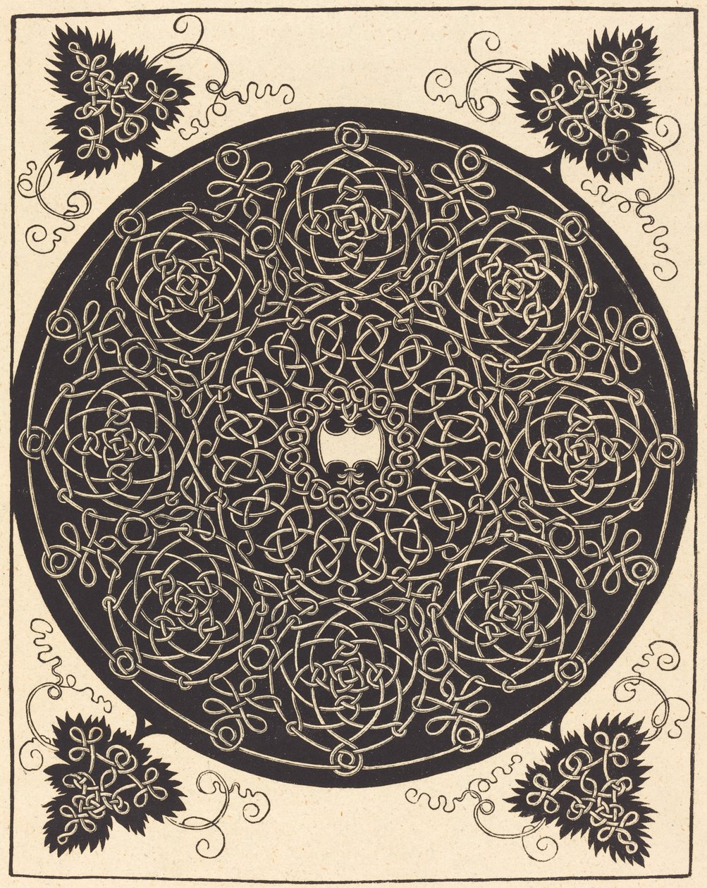 O Quinto Nó (com um escudo branco de seis pontas) de Albrecht Dürer