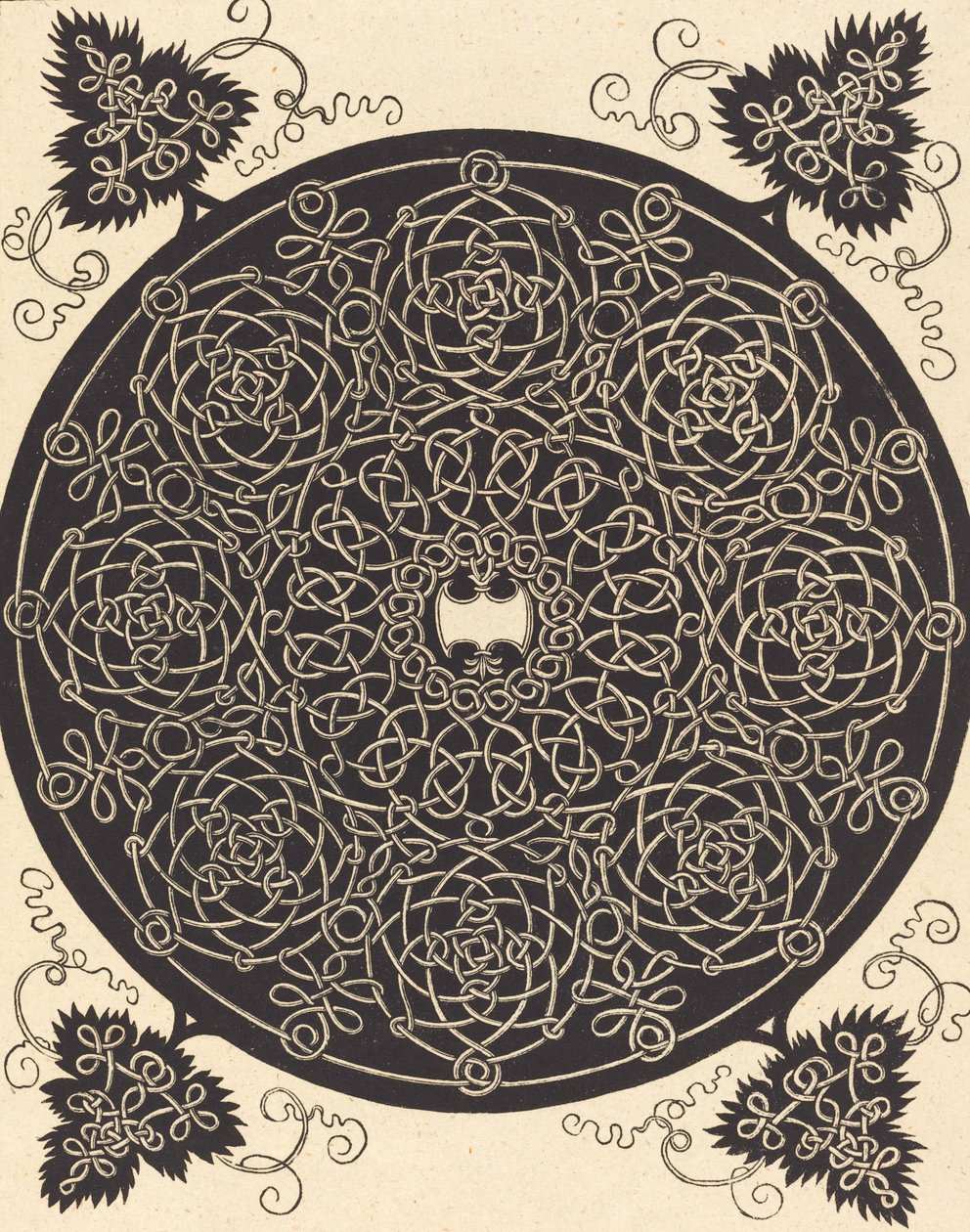 O Quinto Nó com um escudo branco de seis pontas, provavelmente 15061507. de Albrecht Dürer