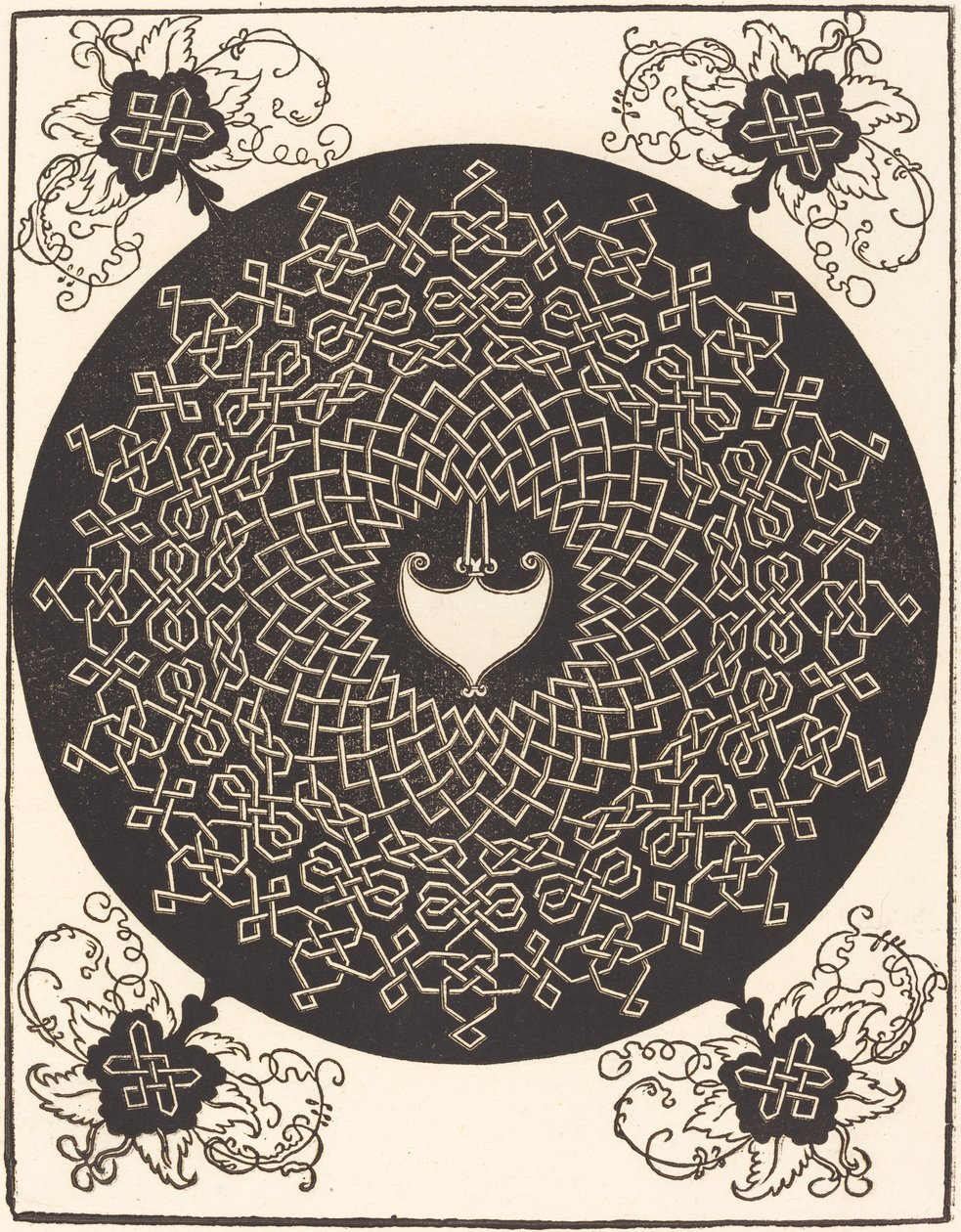 O Primeiro Nó (com um escudo em forma de coração) de Albrecht Dürer