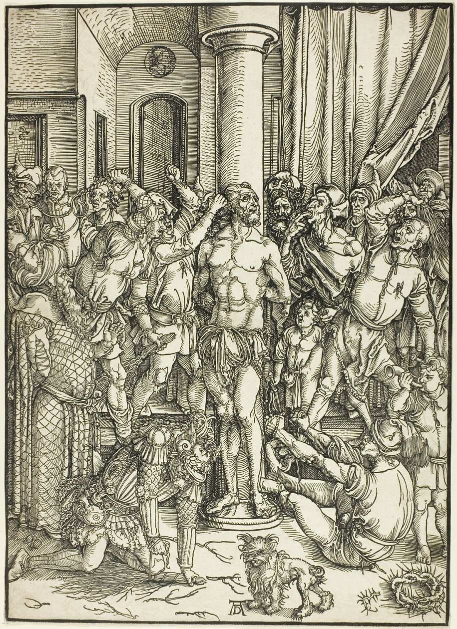 A Flagelação, de A Grande Paixão de Albrecht Dürer