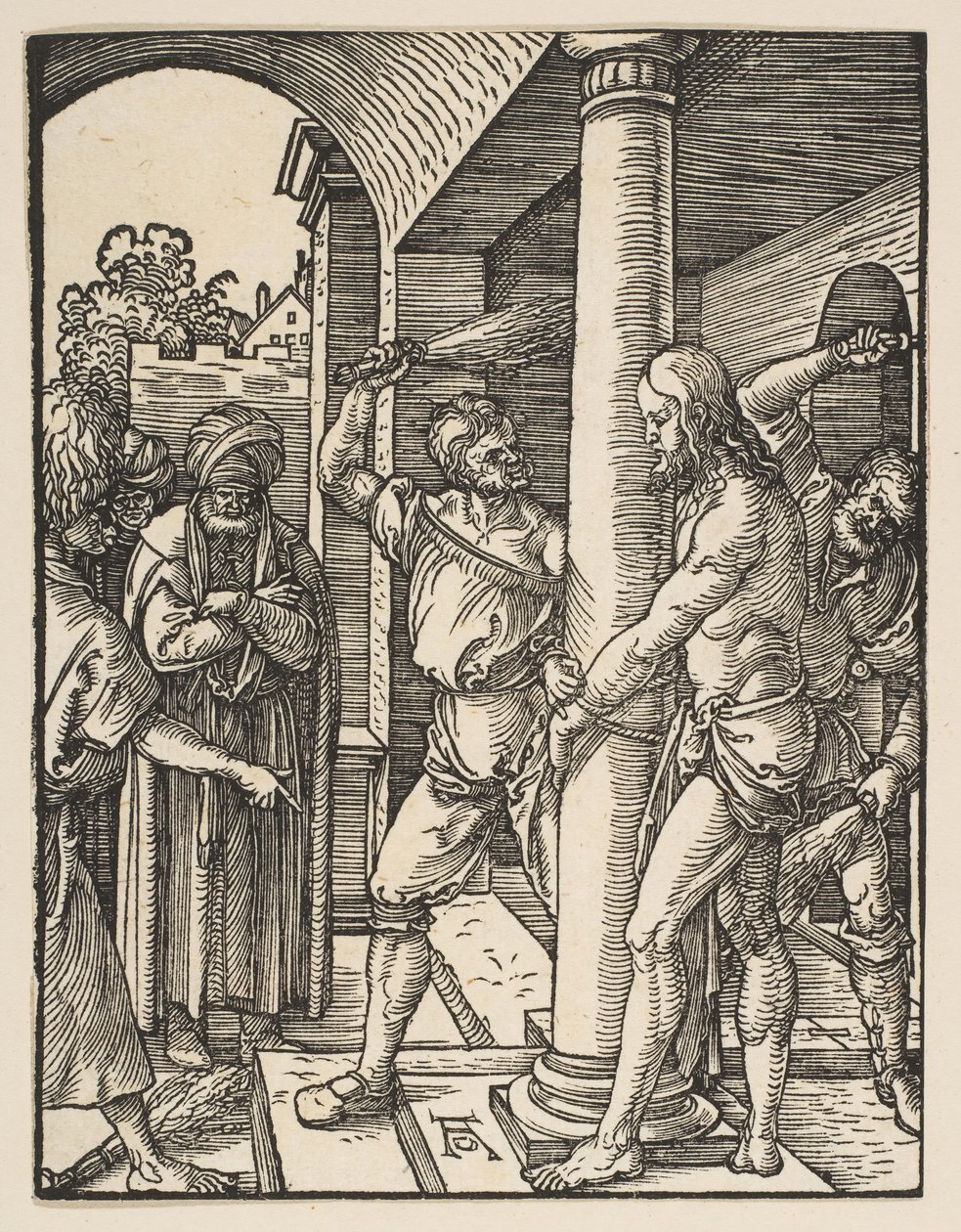 A Flagelação, de The Small Passion, ca. 1509 de Albrecht Dürer