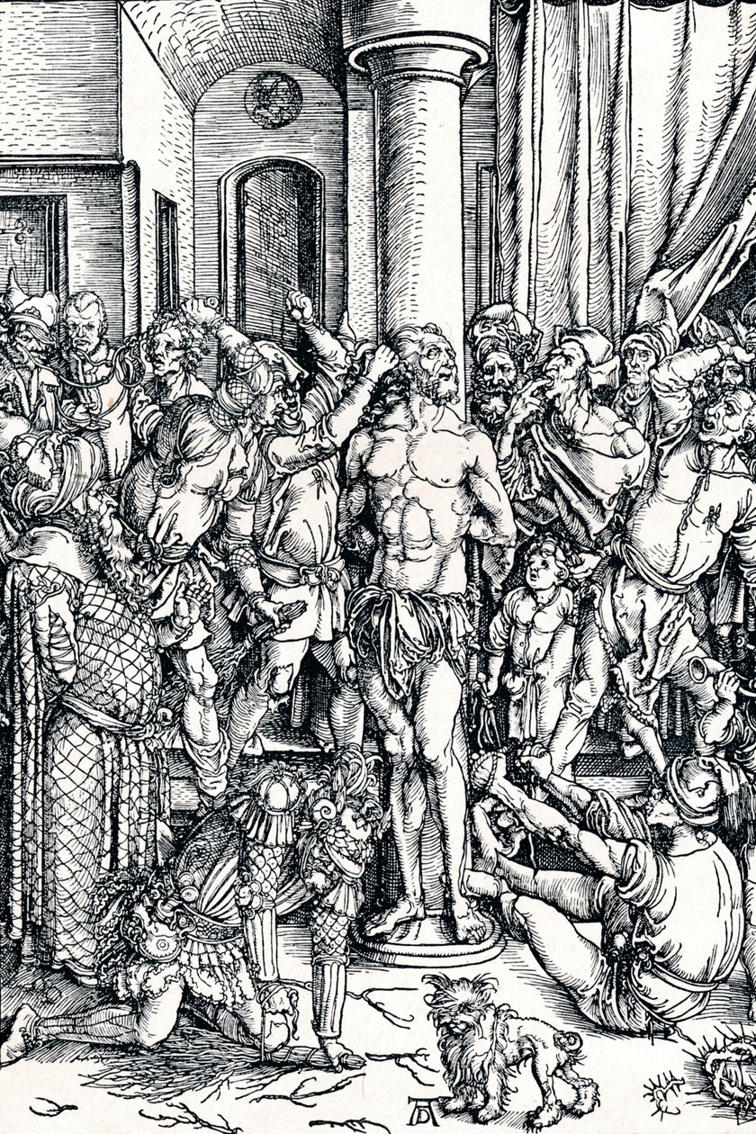 A Flagelação de Cristo, 1498 1906 de Albrecht Dürer