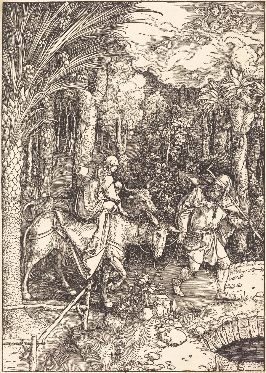 A fuga para o Egito de Albrecht Dürer