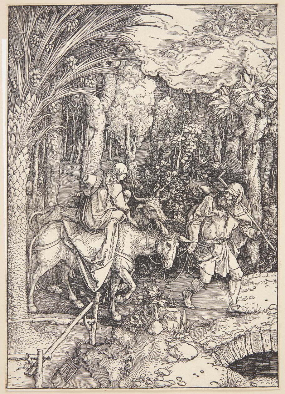 A fuga para o Egito de Albrecht Dürer