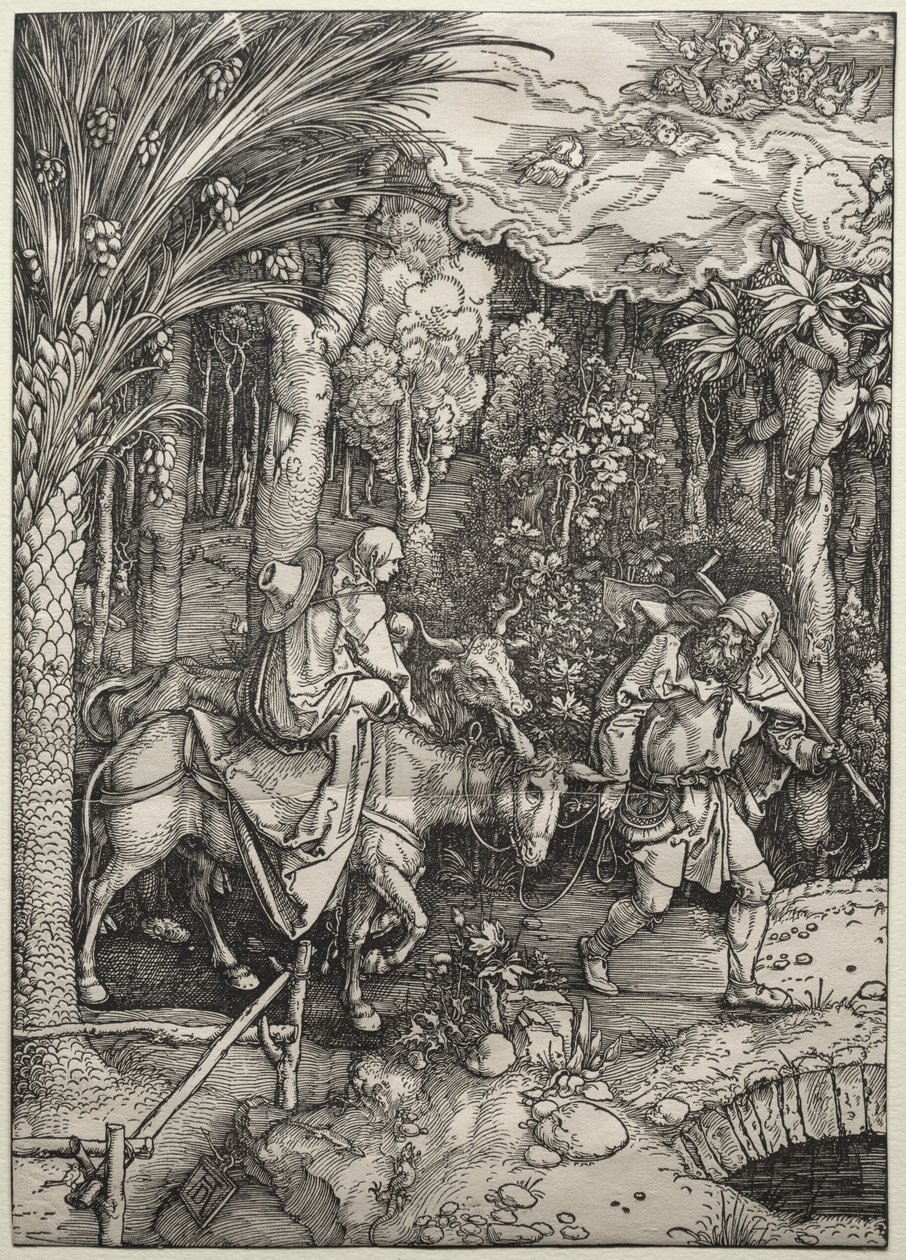 A fuga para o Egito de Albrecht Dürer