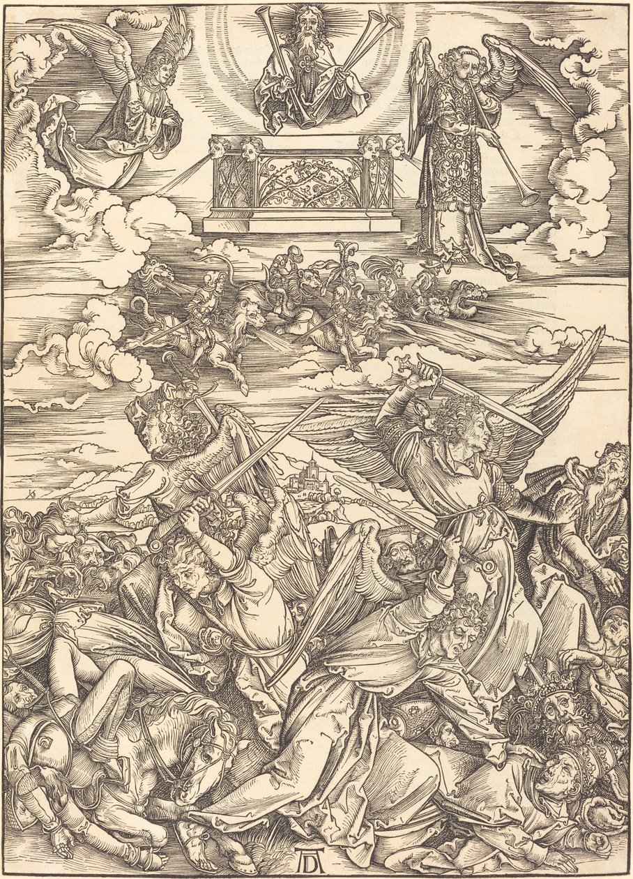 Os quatro anjos vingadores de Albrecht Dürer
