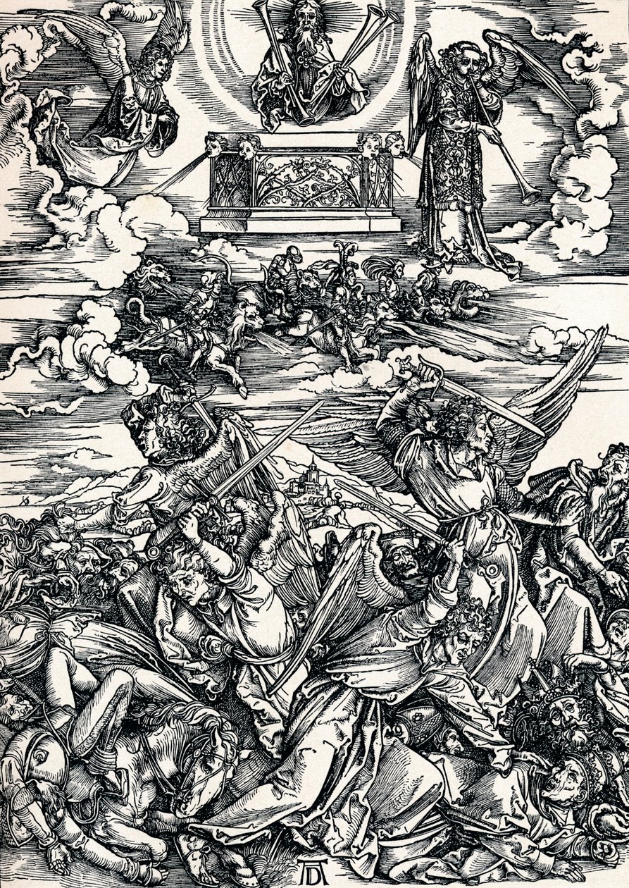 Os Quatro Anjos Vingadores, 1498 1906 de Albrecht Dürer