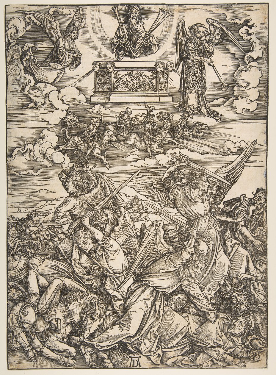 Os quatro anjos vingadores, de «O Apocalipse» de Albrecht Dürer