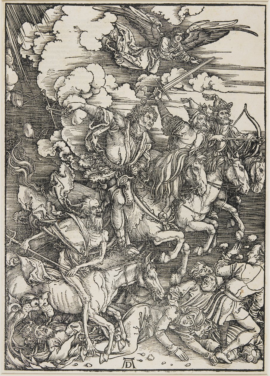 Os quatro cavaleiros, 1496-1498 de Albrecht Dürer