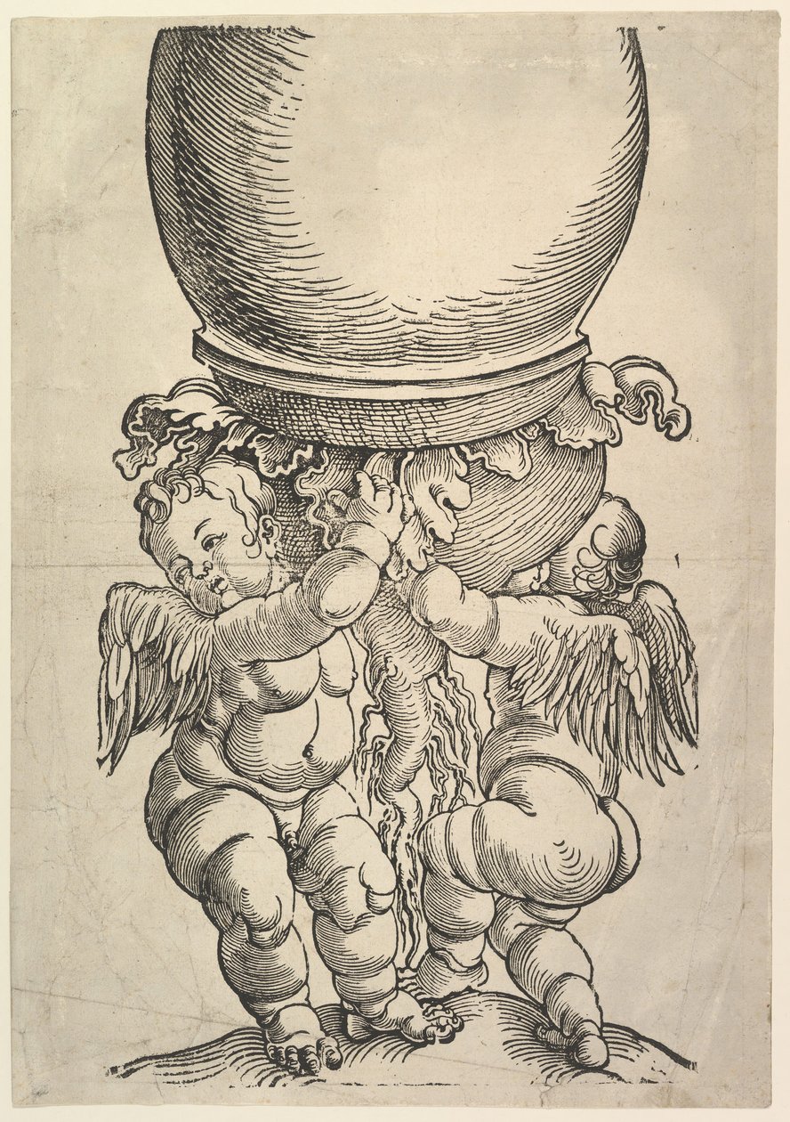 O bloco inferior da Grande Coluna, 1517. de Albrecht Dürer