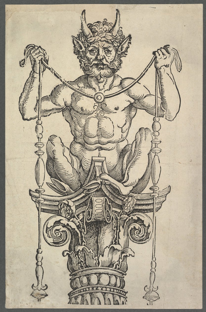 Bloco superior da Grande Coluna, ca. 1517 de Albrecht Dürer
